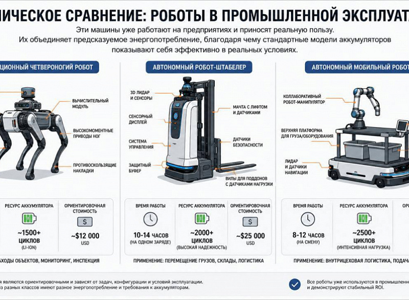 Главная проблема гуманоидных роботов на складах вовсе не «мозги», а батареи